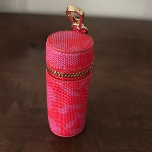 Kate Spade New York x Target Canvas Classic Rose Lipstick Bag Charm Keychain